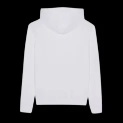 Sweat-shirt à capuche Hoodie coton blanc logo saint laurent rive gauche