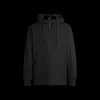 Sweat-shirt à capuche lunettes CP COMPANY Cardigan zippé coton polaire noir relief diagonal