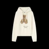 Sweat-shirt à capuche PALM ANGELS coton écru Bear in Mind