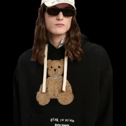 Sweat-shirt à capuche PALM ANGELS coton noir Bear in Mind