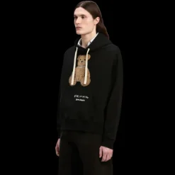 Sweat-shirt à capuche PALM ANGELS coton noir Bear in Mind