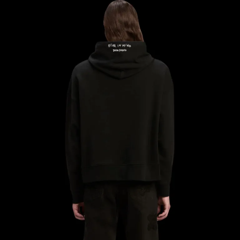Sweat-shirt à capuche PALM ANGELS coton noir Bear in Mind