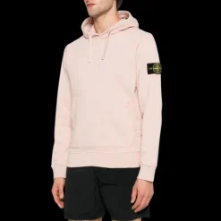 Sweat-shirt à capuche STONE ISLAND Hoodie coton rose