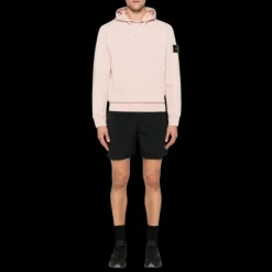 Sweat-shirt à capuche STONE ISLAND Hoodie coton rose