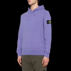 Sweat-shirt à capuche  STONE ISLAND coton molleton violet