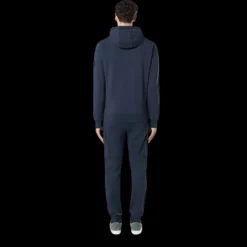 Sweat-shirt à capuche STONE ISLAND cardigan zippé coton molletonné bleu marine