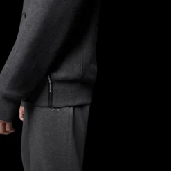 Sweat-shirt Blouson à capuche MOOSE KNUCKLES jersey gris fourrure blanche