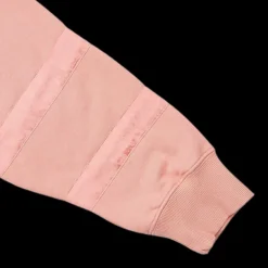 Sweat-shirt BURBERRY col rond coton corail bande satin logo Oblique ton sur ton