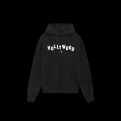 Sweat-shirt capuche AMIRI hoodie coton noir Hollywood Shotgun