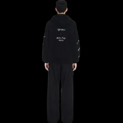 Sweat-shirt capuche OFF WHITE coton noir V.Abloh 23 blanc