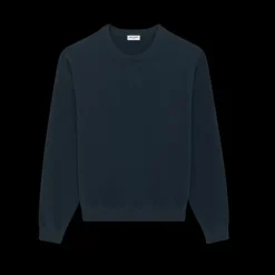 Sweatshirt col rond bleu petrol Saint Laurent
