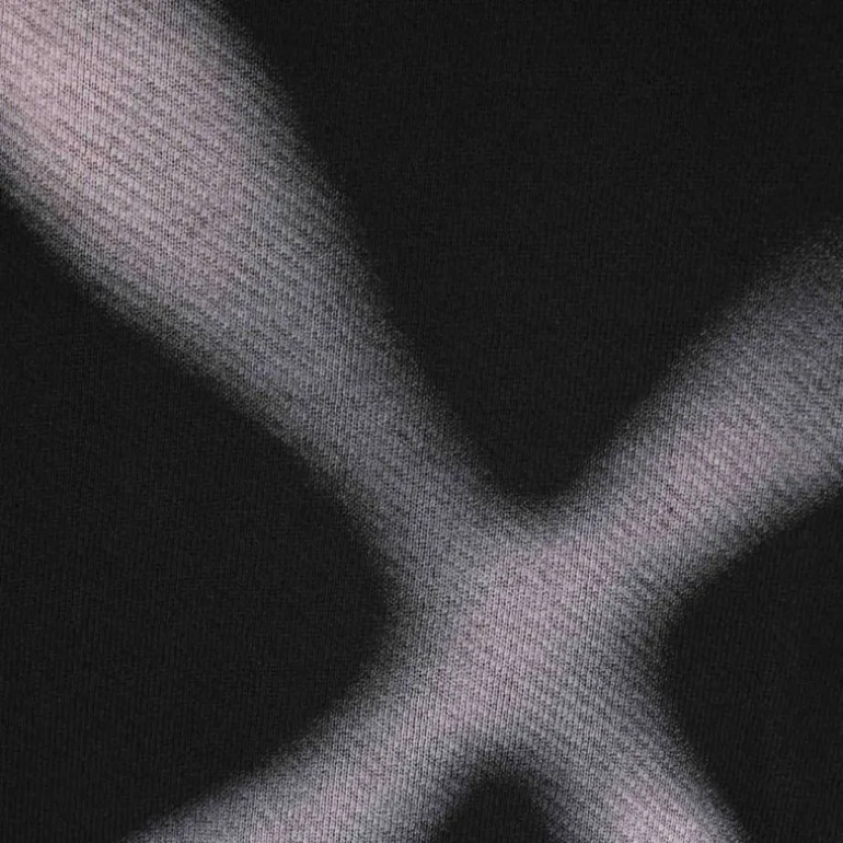 Sweat-shirt OFF WHITE Arrow col rond coton noir dos croix rose