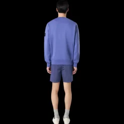 Sweat-shirt ras-du-cou STONE ISLAND molleton coton bio violet lavande