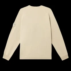 Sweat-shirt STONE ISLAND col rond Ghost coton beige badge ton sur ton