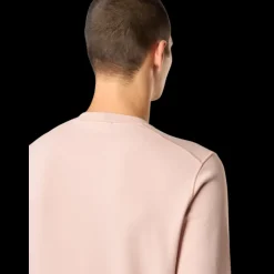 Sweat-shirt STONE ISLAND ras-du-cou molleton coton bio rose badge rose des vents