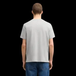 T-shirt Ami de Coeur jersey coton bio gris bleu coeur rouge