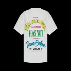 T-Shirt BALENCIAGA Not Been Done Oversize jersey coton vintage blanc