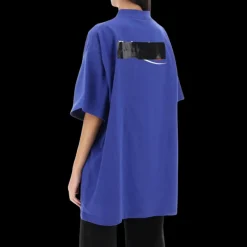 T-Shirt BALENCIAGA Political Campaign Gaffer Large jersey vintage bleu roi
