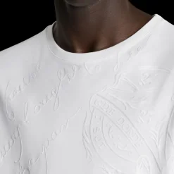 T-shirt BERLUTI coton blanc scritto allover