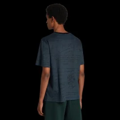 T-shirt col rond BERLUTI coton bleu jeans Scritto