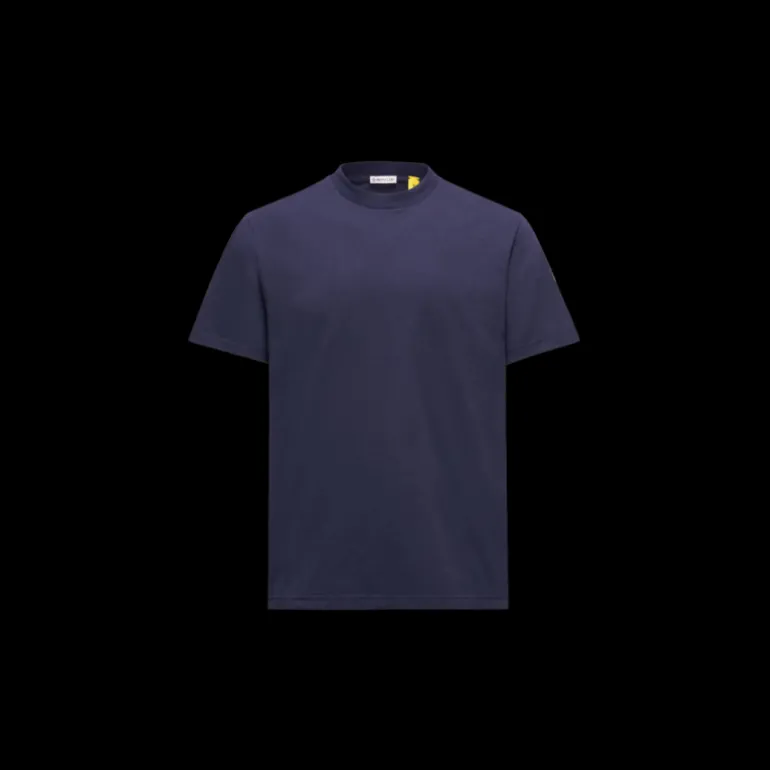 T-shirt coton bleu marine Moncler x Mercedes-Benz by NIGO dos voiture