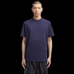 T-shirt coton bleu marine Moncler x Mercedes-Benz by NIGO dos voiture