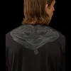 T-shirt CP COMPANY col rond coton noir Goggle Hood lunettes dos