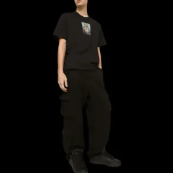 T-shirt DOLCE & GABBANA col rond coton imprimé graphique Vierge Strass