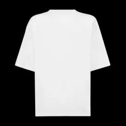 T-shirt DOLCE & GABBANA col rond coton blanc  imprimé Marina Encre Multi Logos