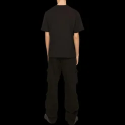 T-shirt DOLCE & GABBANA col rond coton imprimé graphique Vierge Strass