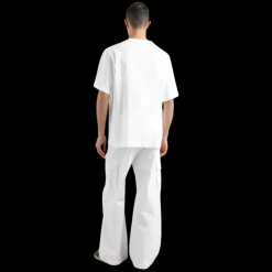 T-shirt DOLCE & GABBANA jersey de coton blanc patch broderie fleurs