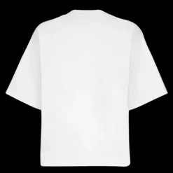 T-shirt DOLCE & GABBANA col rond coton blanc imprimé fleurs broderie sequins