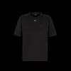 T-shirt FENDI oversize coton noir FF argent col