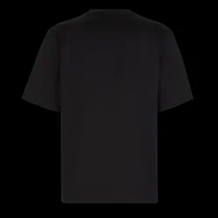 T-shirt FENDI oversize coton noir FF argent col