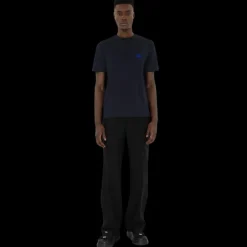 T-shirt manche courte BURBERRY jersey coton bleu marine broderie chevalier bleu