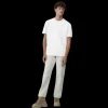 T-shirt manche courte CANADA GOOSE Gladstone col rond coton blanc logo