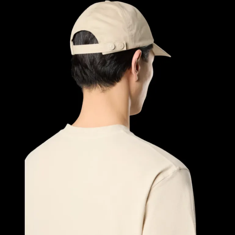 T-shirt manche courte GHOST jersey crêpe coton beige écusson logo ton sur ton