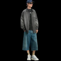 T-shirt manche courte PALM ANGELS coton ton noir palmiers gris logo incurvé