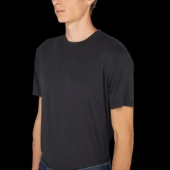 T-shirt manche courte TOM FORD col rond lyocell coton noir