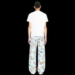 T-shirt OFF WHITE col rond coton blanc fresque voiture chérubins