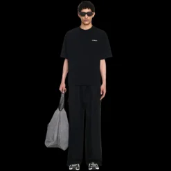 T-shirt OFF WHITE manche courte coton noir Windy Arrow flèche dos