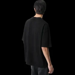 T-shirt oversize AMIRI col rond coton noir Hollywood Shotgun