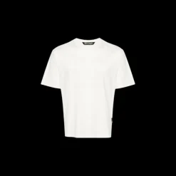 T-shirt PALM ANGELS coton blanc broderie logo poitrine