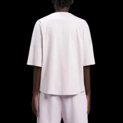 T-shirt PALM ANGELS manche courte coton rose lilas broderie pourpre