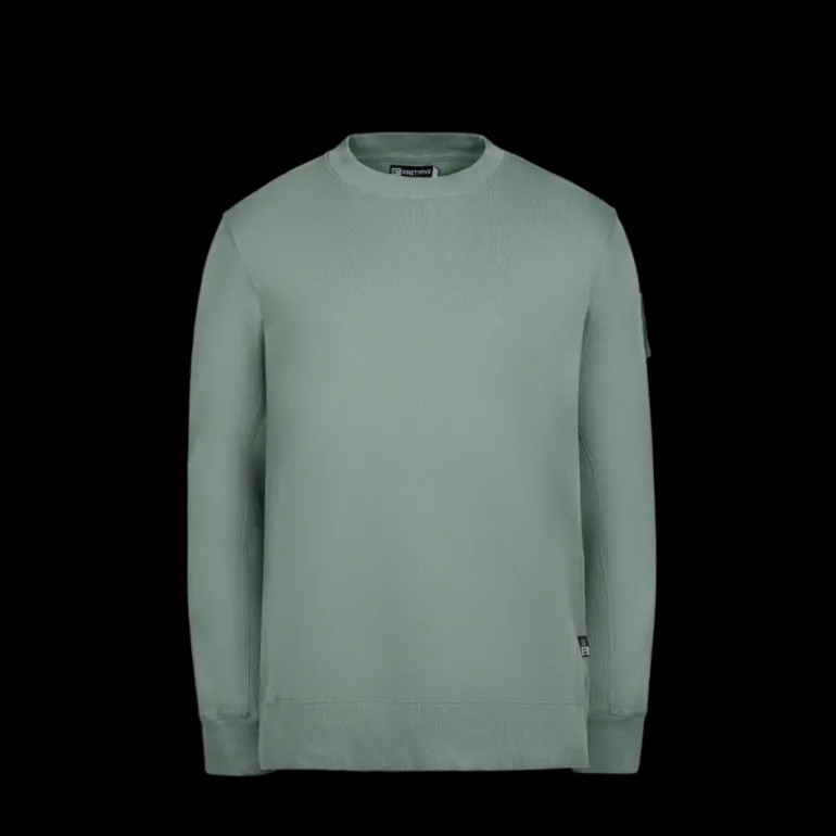 T-shirt ST-95 col rond coton vert logo manche