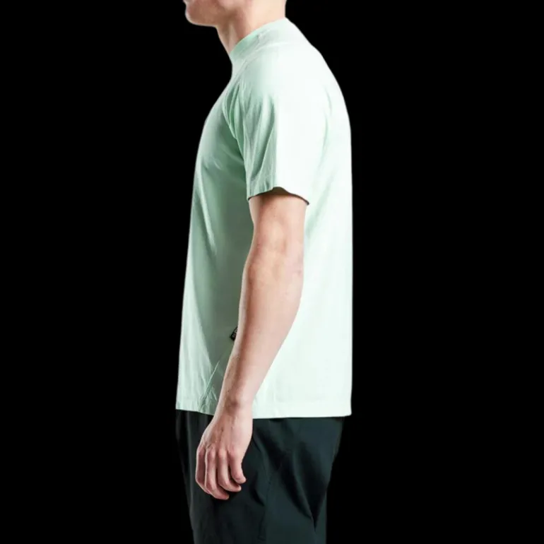 T-shirt ST-95 manches courtes col rond coton vert logo brodé