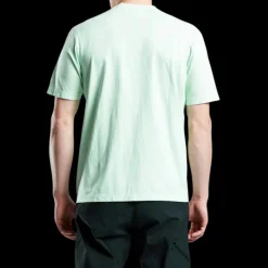 T-shirt ST-95 manches courtes col rond coton vert logo brodé