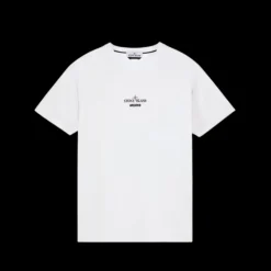 T-shirt STONE ISLAND manche courte jersey coton blanc imprimé Archive