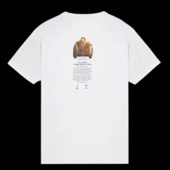 T-shirt STONE ISLAND manche courte jersey coton blanc imprimé Archive