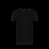 t-shirt ZEGNA col rond slim coton stretch noir